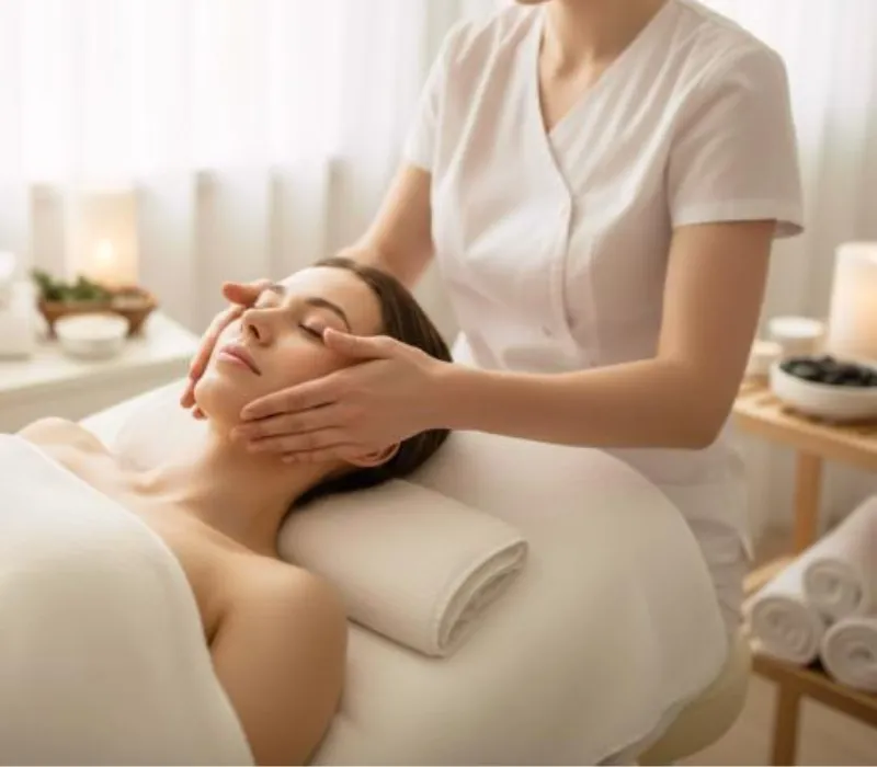Holistic Facelift Massage in Huddersfield — relaxing facial massage for the face, jawline and surrounding muscles.
